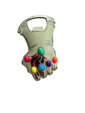 Marvel Infinity Gauntlet Bottle Opener With Colorful Gemstone Design For Kitchen
